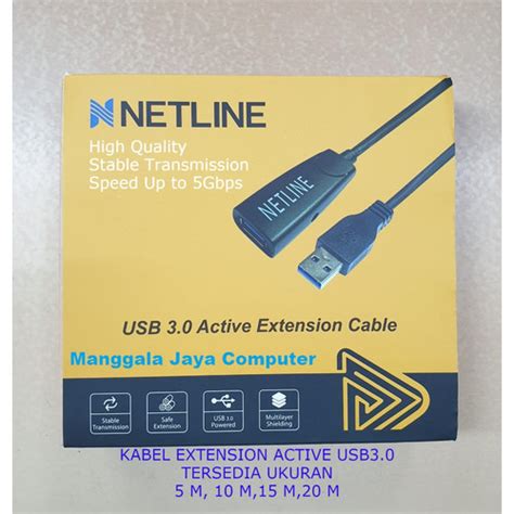 Jual Kabel USB3 0 Extension Active Kabel Perpanjangan Aktif Netline