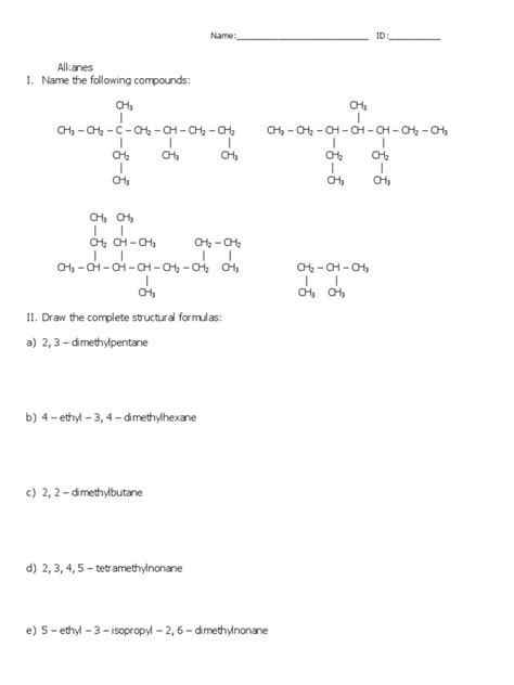 Naming Alkanes | PDF