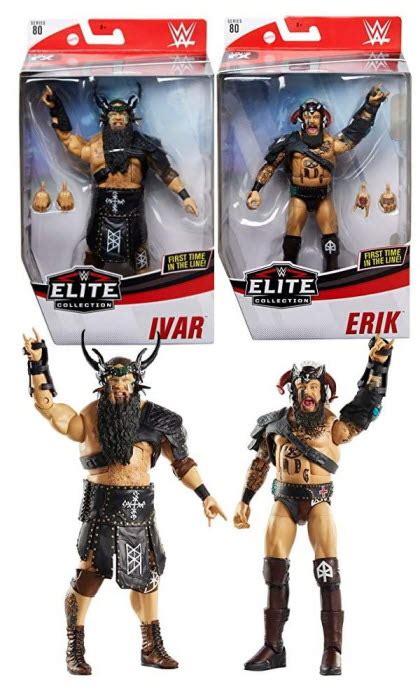 WWE Elite Series 80 The Viking Raiders Erik Ivar EL8001