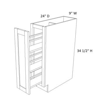 SP09 Versa Shaker Base Spice Rack Cabinet RTA RTA Kitchen Cabinets