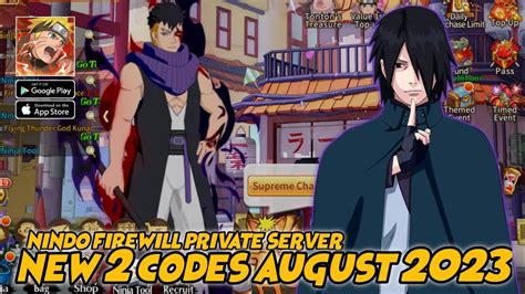 New Gift Codes August Naruto X Boruto Nindo Firewill P Server