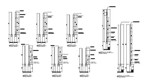 Detail of vertical column. - Cadbull