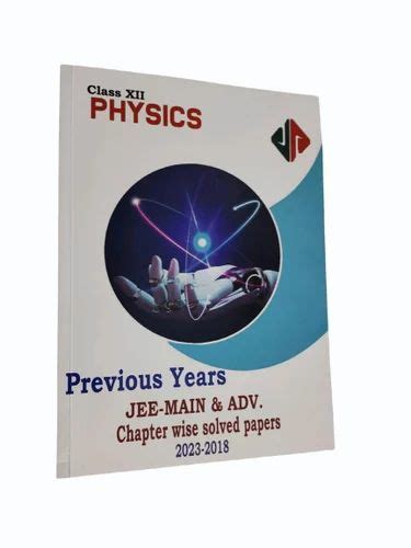 English Class Th Physics Jee Main Adv Chapter Wise Solved Papers Book