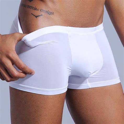 Cale On Short Sexy En Soie Glac E Pour Homme Cale On Doux Convexe U