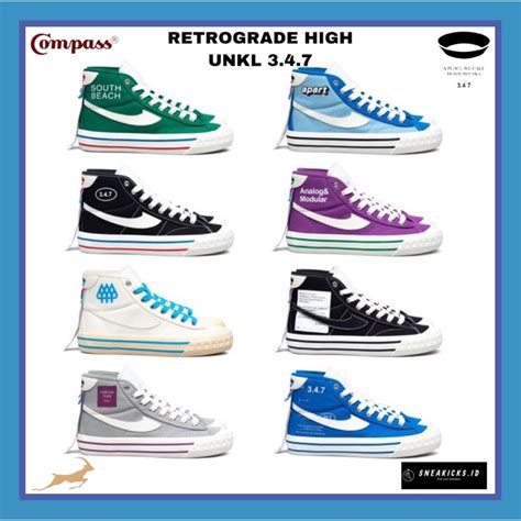 Jual Original Sepatu Compass X Unkl Retrograde High Decon Limited