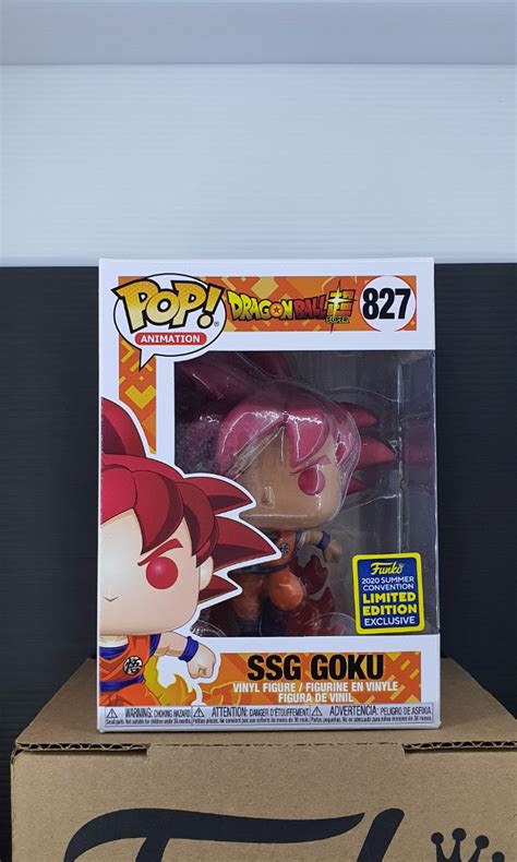 Funko Pop Dragon Ball 827 SSG Goku Summer Con 2021 Hobbies Toys