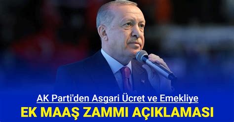 Son dakika AK Parti den asgari ücrete ve emekliye ek zam açıklaması