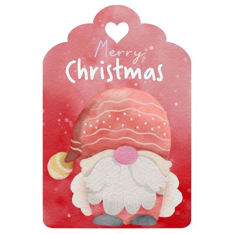 Premium Vector Watercolor Illustration Set Of Christmas Hangtag With