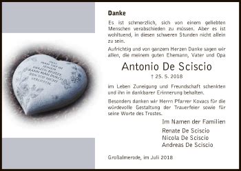 Traueranzeigen Von Antonio Desciscio Trauer Hna De