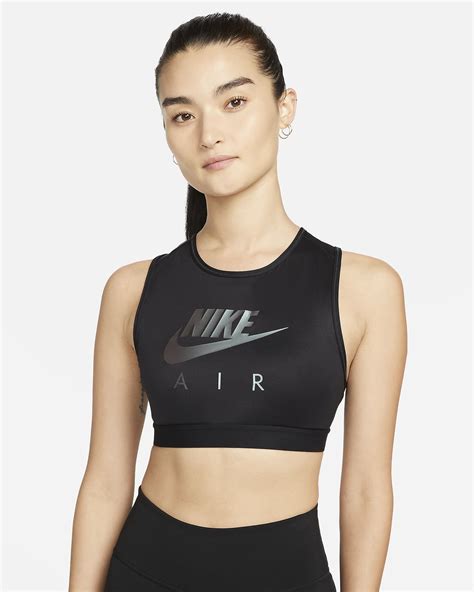 Nike Air Swoosh Womens Medium Support High Neck Sports Bra Nike In