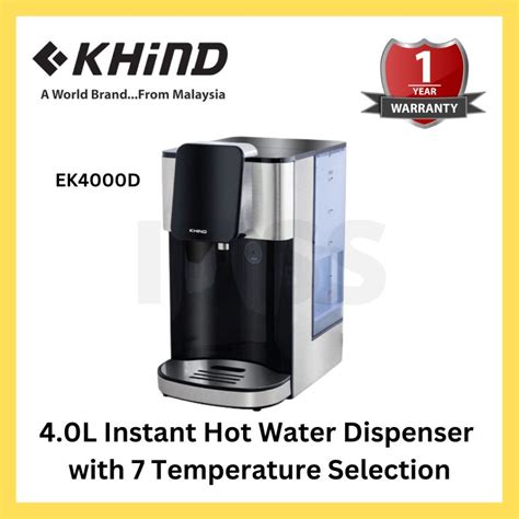 Khind L Instant Hot Water Dispenser Black Ek D Shopee Malaysia
