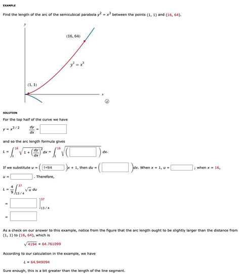 Arc Length Formula Worksheet