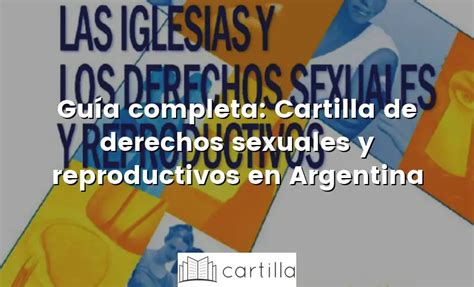 Guía Completa Cartilla De Derechos Sexuales Y Reproductivos En