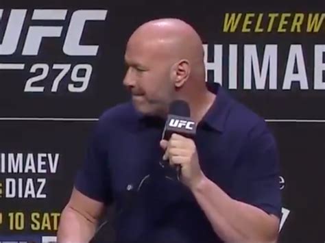 Je Nai Jamais Vu Un Tel Incident Dana White Contraint Dannuler La