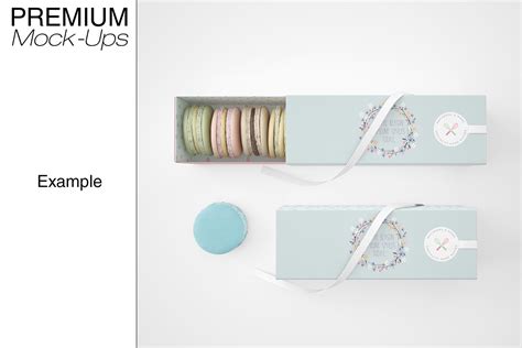 French Macarons & Gift Box Mockup Pack :: Behance