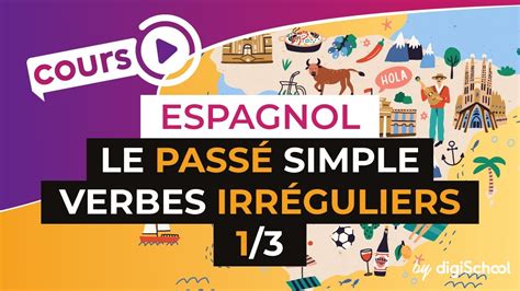 Le Passé Simple Verbes Irréguliers 13 Espagnol Youtube