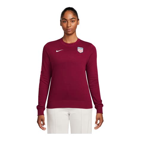 Women's Nike USA Red Club Crewneck - Official U.S. Soccer Store