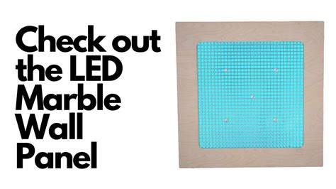 The Color Changing LED Marble Tactile Wall Panel From ESpecial Needs