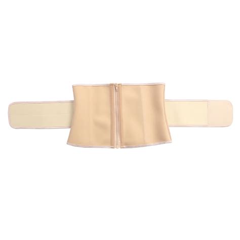 Short Torso Waist Trainer 9 Steel Bone Latex Waist Belt