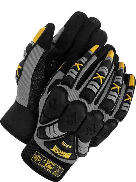 Bdg Xl Synthetic Leather With Silicone Grip Mechanics Gloves