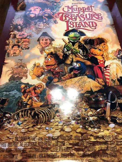 MUPPET TREASURE ISLAND MOVIE POSTER 2 Sided RARE ORIGINAL 27x40 ROLLED ...