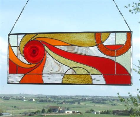 Abstract Geometric Stained Glass Panel Delphi Artist Gallery