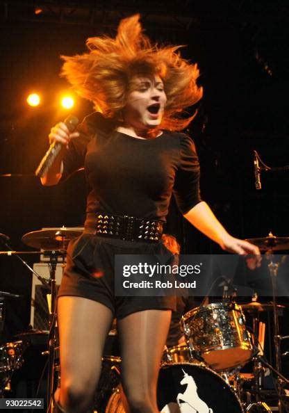 Chantal Claret Of The Band Morningwood Performs At Nokia Theatre On