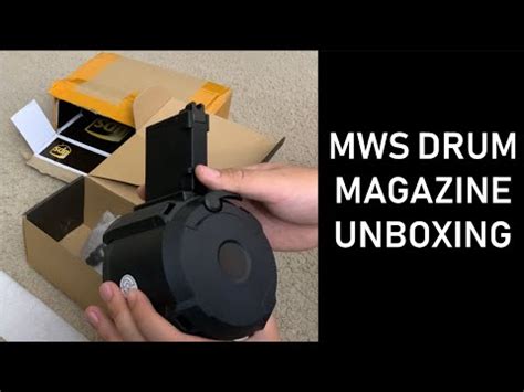 MWS 400 Round GBBR Drum Mag Unboxing First Look Airsoft Mag Dump