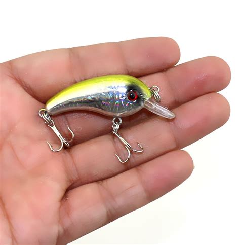 12 piezas Mini Señuelos de Pesca Crankbait plástico Pesca cebo duro