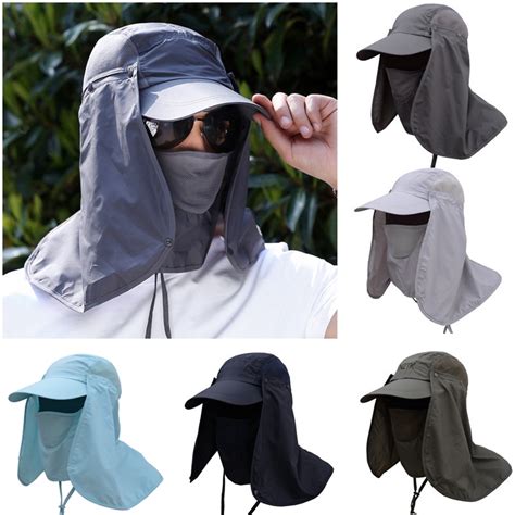 Summer Sun Hats Uv Protection Outdoor Hunting Fishing Cap For Men Women