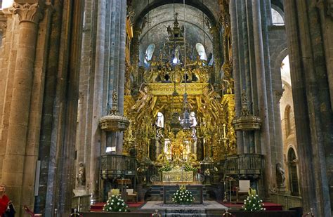 Santiago De Compostela Cathedral The High Altar Of Santiag Flickr