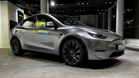 Tesla Model Y In Quicksilver Captured In Detail Shows Paint Shop