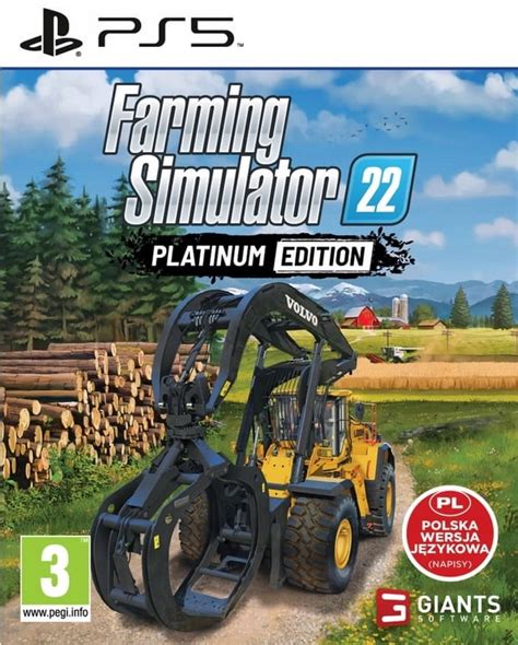 FARMING SIMULATOR 22 PL DODATKI PLATINUM SYMULATOR FARMY GRA PS5