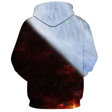 Yin Yang Fire And Ice Wolf Hoodie Yin Yang Paradise