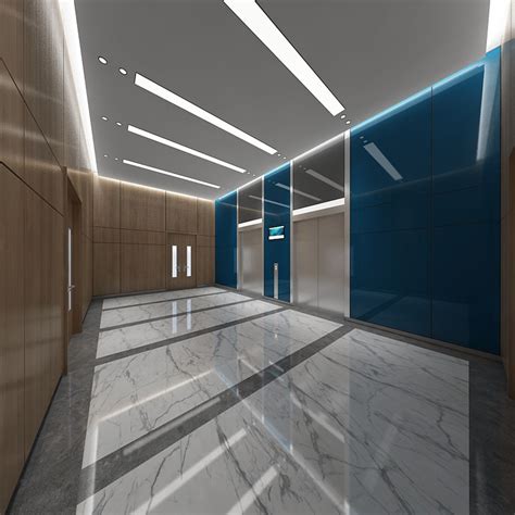 Elevator Lobby 3d Model 59 3ds Fbx Obj Max Free3d