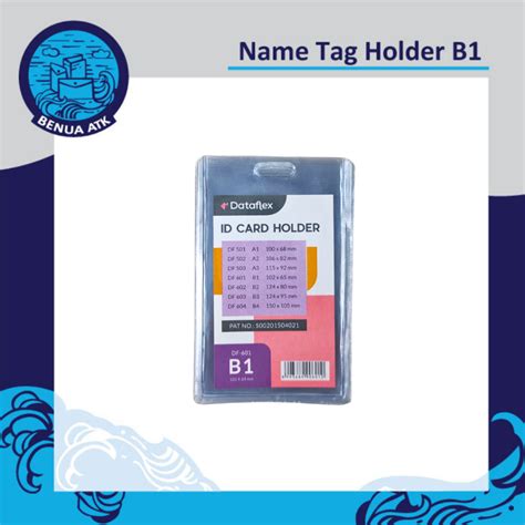 Jual Id Card Holder Name Tag Plastik Mika B Dataflex Isi Pcs Vc