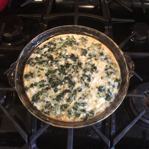 Crustless Spinach Quiche —