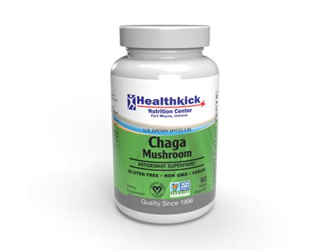 Healthkick Nutrition Center Chaga Mushroom 60 Capsules Healthkick