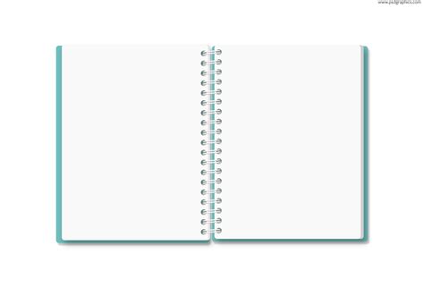 Open Notebook Template Psd Psdgraphics