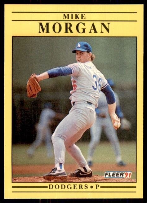 1992 U S PLAYING CARD CO BASEBALL ACES MIKE MORGAN LOS ANGELES