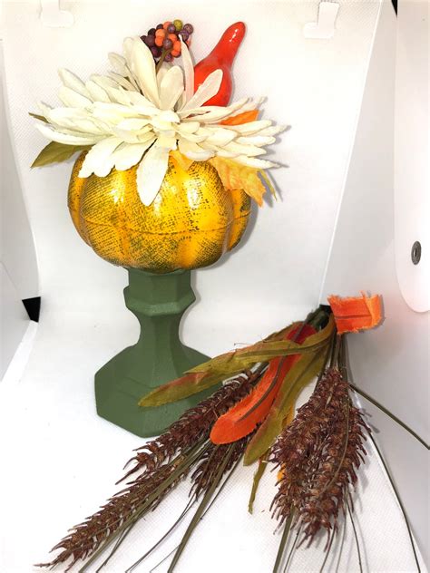 Fall Pumpkin Decorpumpkinsfall Decortabletop Decorfall Accent - Etsy