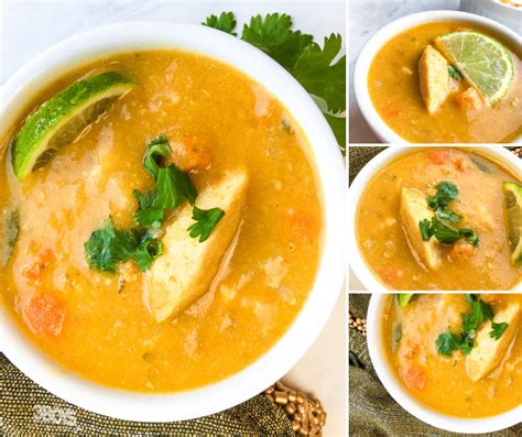 Flavorful Thai Coconut Curry Chicken Soup