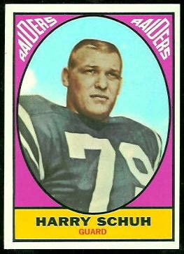 Topps Football Card Harry Schuh