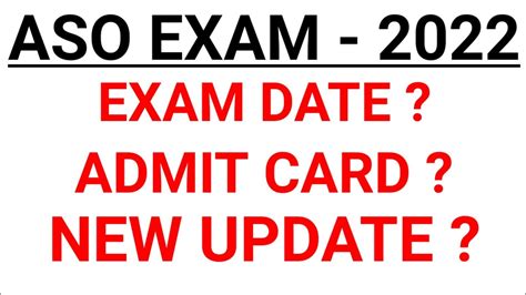 Aso Exam Aso Exam Update Opsc Aso Exam Aso Exam Admit