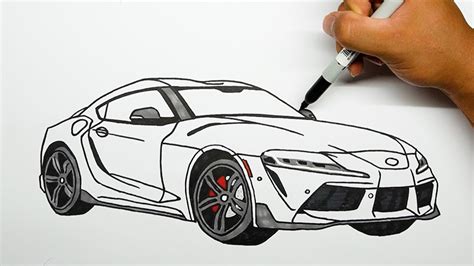 How To Draw A Toyota Supra