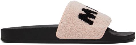 Marni Pink Terrycloth Slides Marni