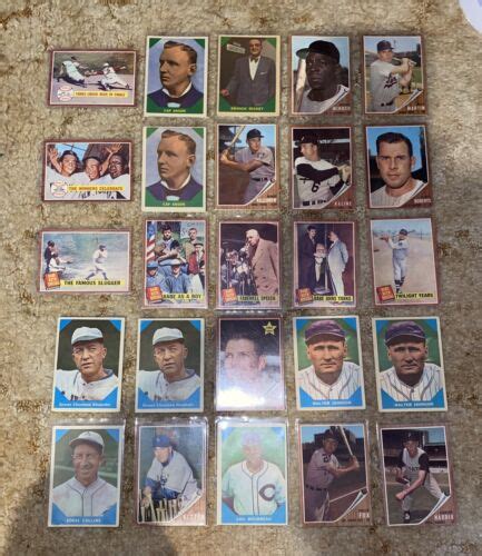 1962 BABE RUTH 138 FAMOUS SLUGGER Twilight Years Big BONUS Topps