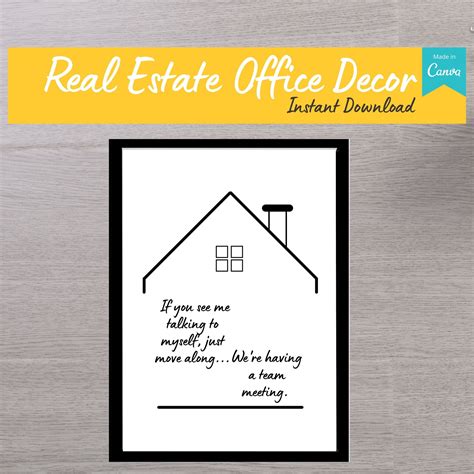 Real estate home office decor real estate agent wall art etsy – Artofit