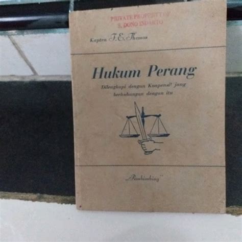 Jual Buku Lawas Hukum Perang By Kapten F E Thanos Di Lapak Toko Serba