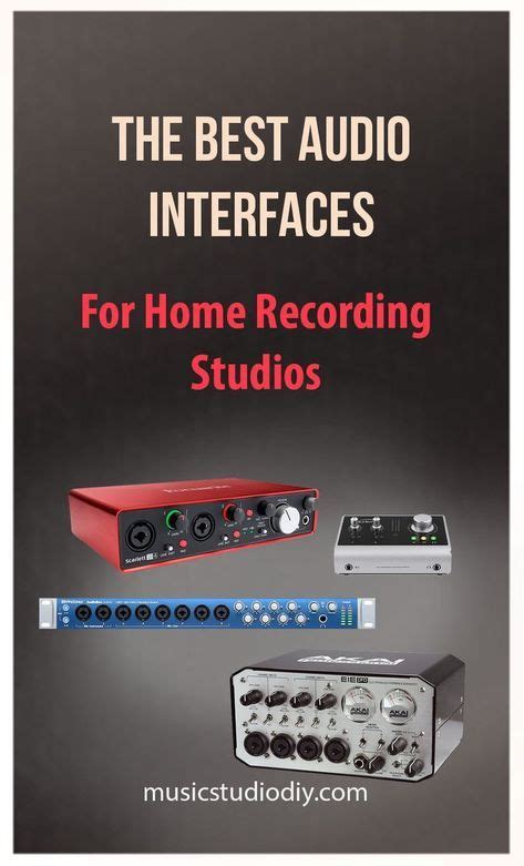 Best Audio Interfaces Guide For Home Music Studios Music Studio Diy